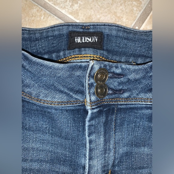 Designer HUDSON boot Cut hem skinny jeans size 27 4 - Picture 9 of 16